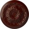 Ekena Millwork Damon Ceiling Medallion (Fits Canopies up to 3 3/8"), Hand-Painted Brushed Mahogany, 20"OD x 1 1/2"P CM20DABMF - alternate 1
